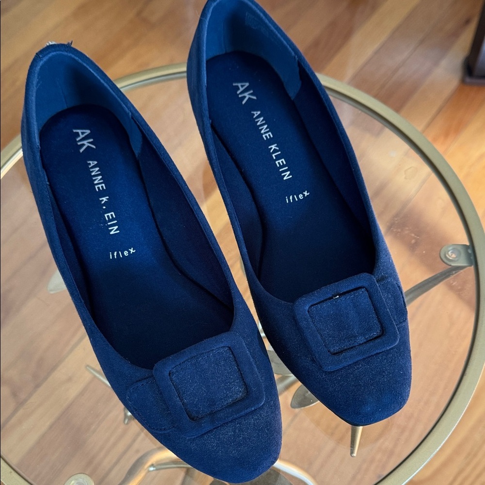 Anne Klein Navy Blue Flats